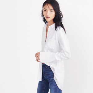 Flannel Oversized Ex-Boyfriend Shirt in Windowpane